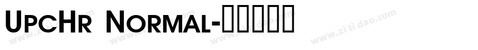 UpcHr Normal字体转换